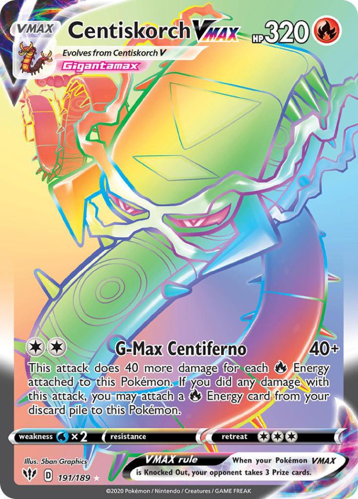 Carte Pokémon: Centiskorch VMAX [Scolocendre VMAX]