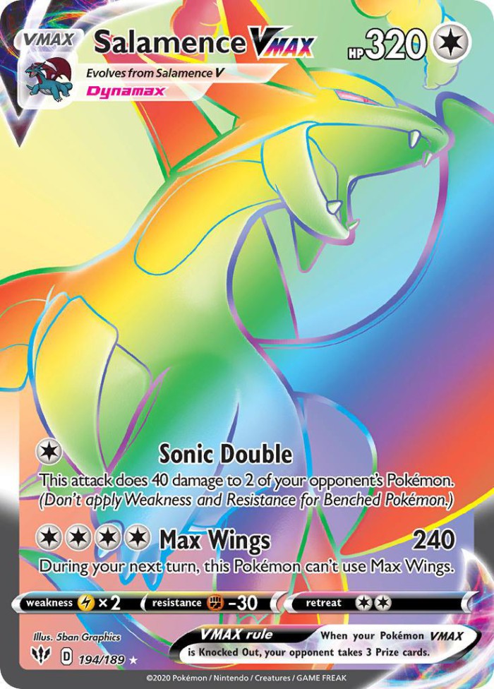 Carte Pokémon: Salamence VMAX [Drattak VMAX]