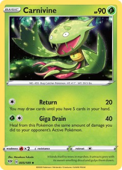 Carte Pokémon: Carnivine