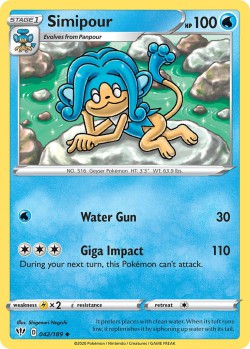 Carte Pokémon: Simipour