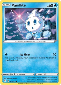 Carte Pokémon: Vanillite