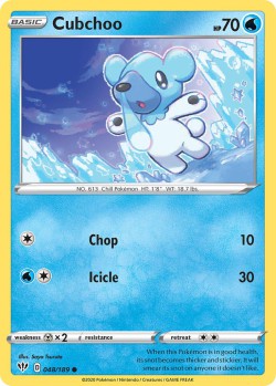 Carte Pokémon: Cubchoo