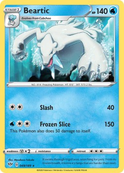 Carte Pokémon: Beartic