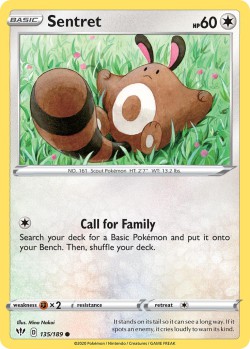 Carte Pokémon: Sentret