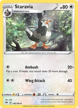 Carte Pokémon: Staravia