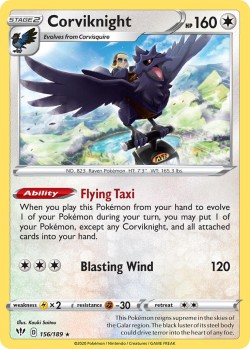 Carte Pokémon: Corviknight