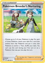 Carte Pokémon: Soins de l'Éleveur de Pokémon