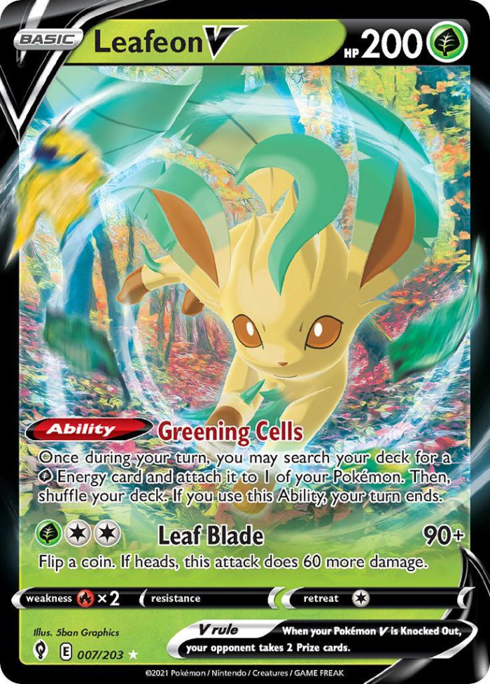 Carte Pokémon: Leafeon V [Phyllali V]