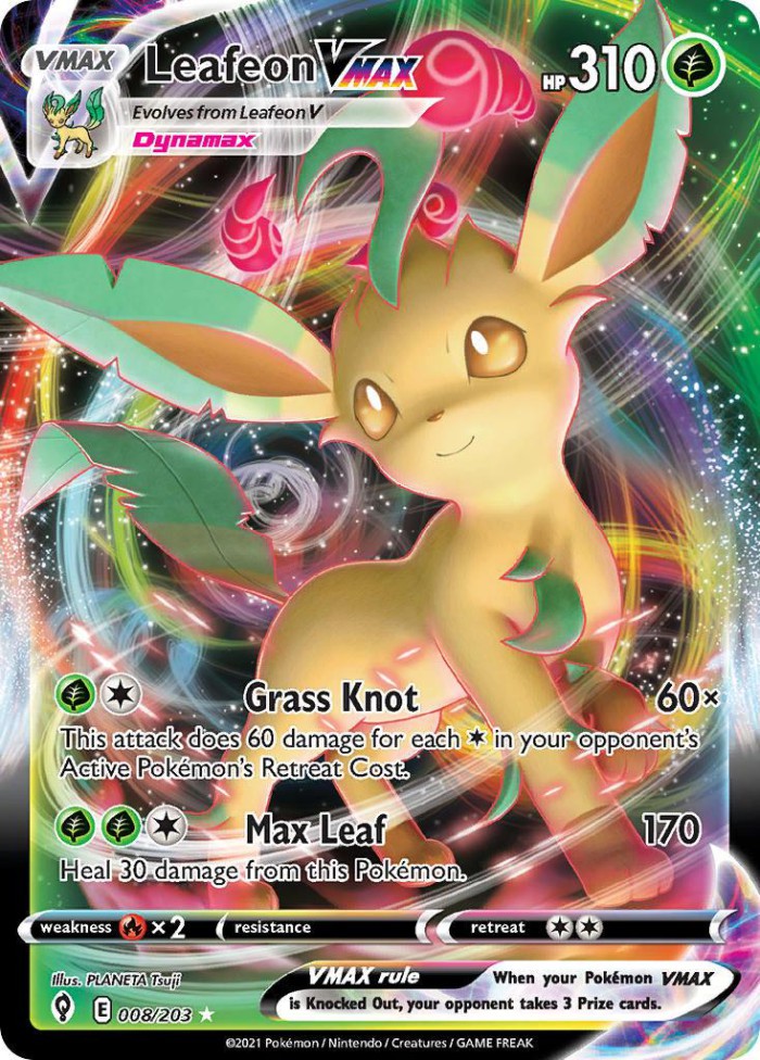 Carte Pokémon: Leafeon VMAX [Phyllali VMAX]