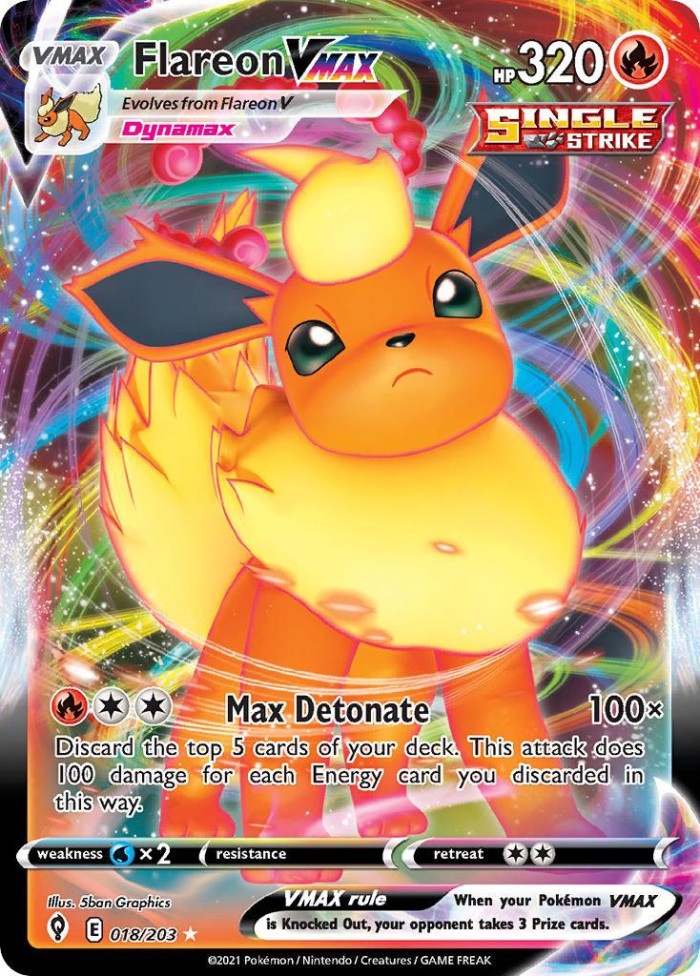 Carte Pokémon: Flareon VMAX [Pyroli VMAX]