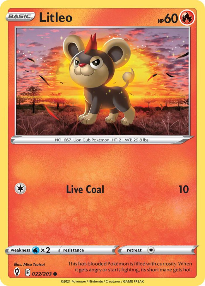 Carte Pokémon: Litleo [Hélionceau]