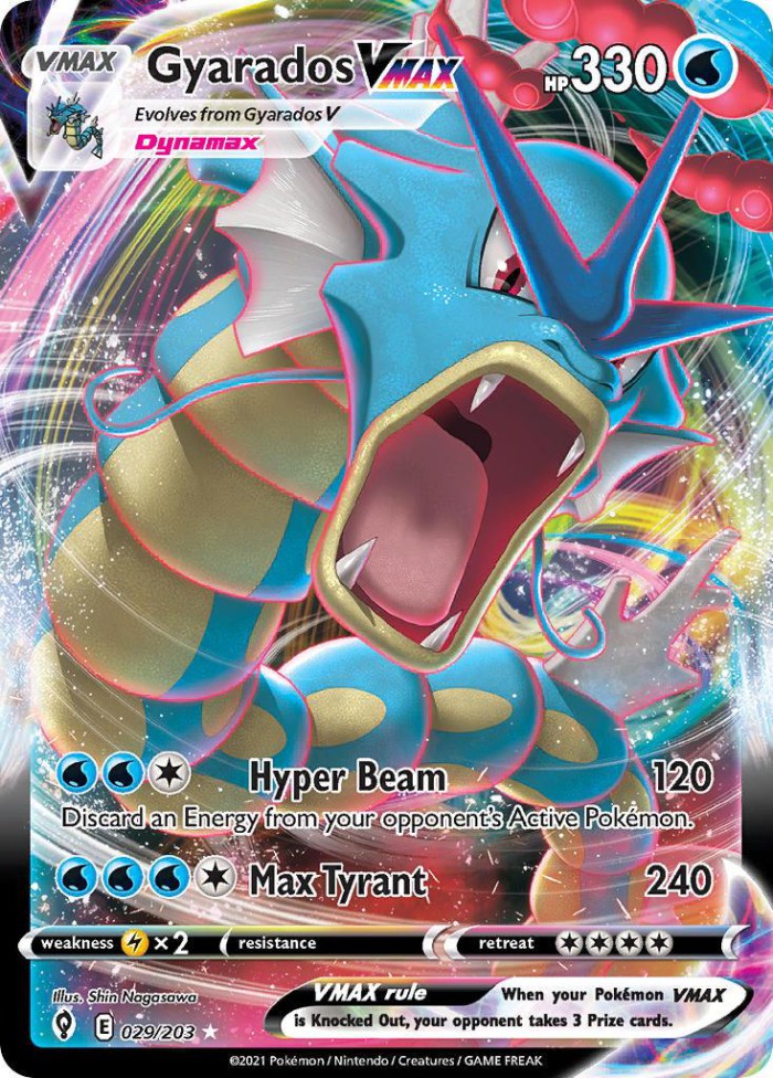 Carte Pokémon: Gyarados VMAX [Léviator VMAX]