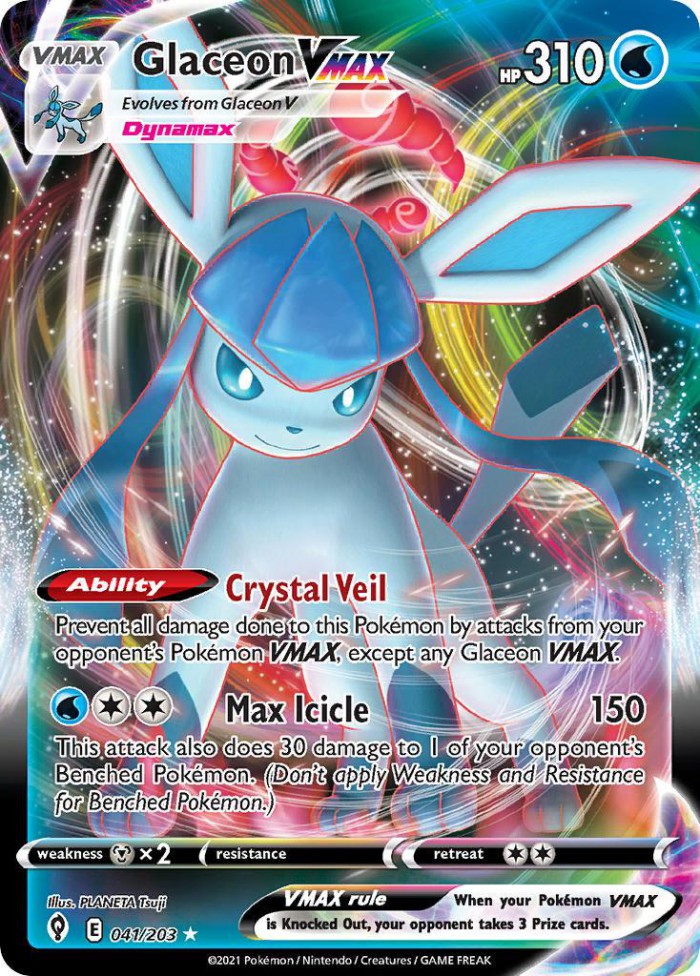 Carte Pokémon: Glaceon VMAX [Givrali VMAX]