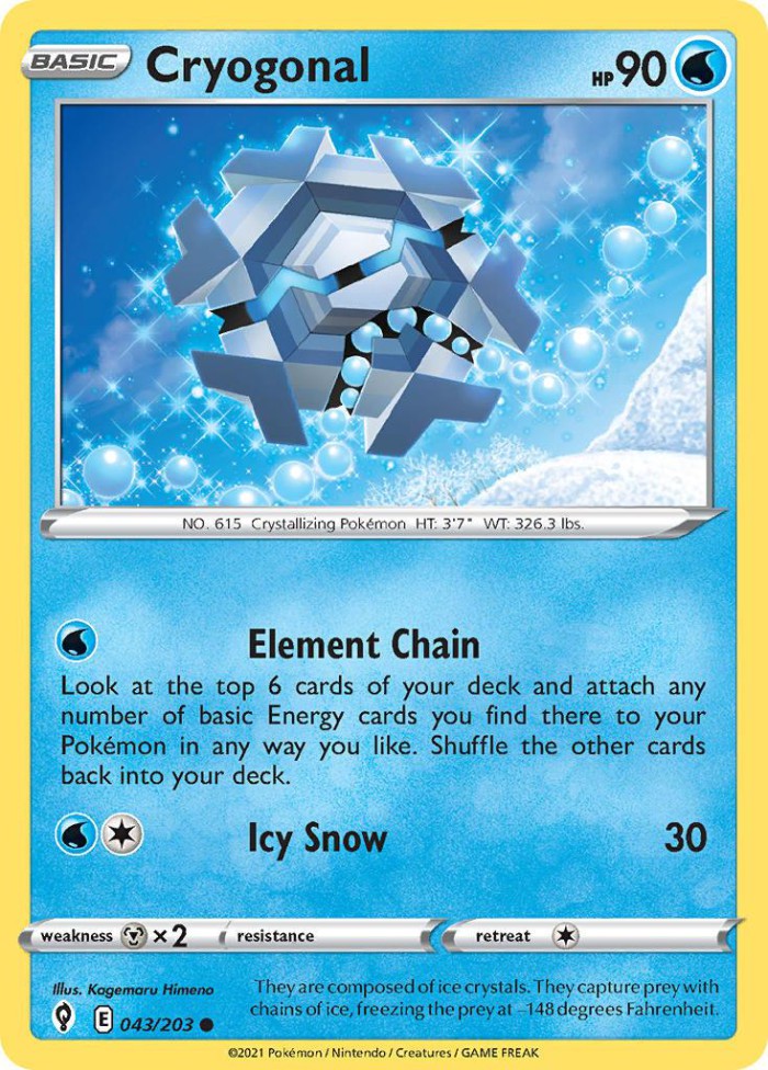 Carte Pokémon: Cryogonal [Hexagel]