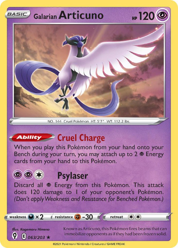 Carte Pokémon: Galarian Articuno [Artikodin de Galar]