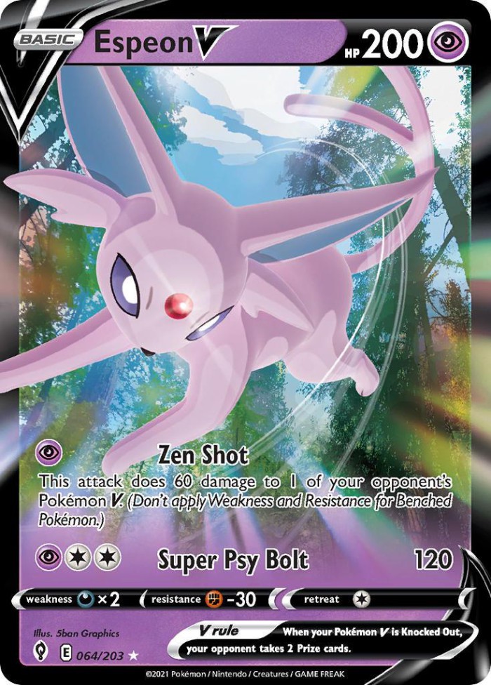 Carte Pokémon: Espeon V [Mentali V]