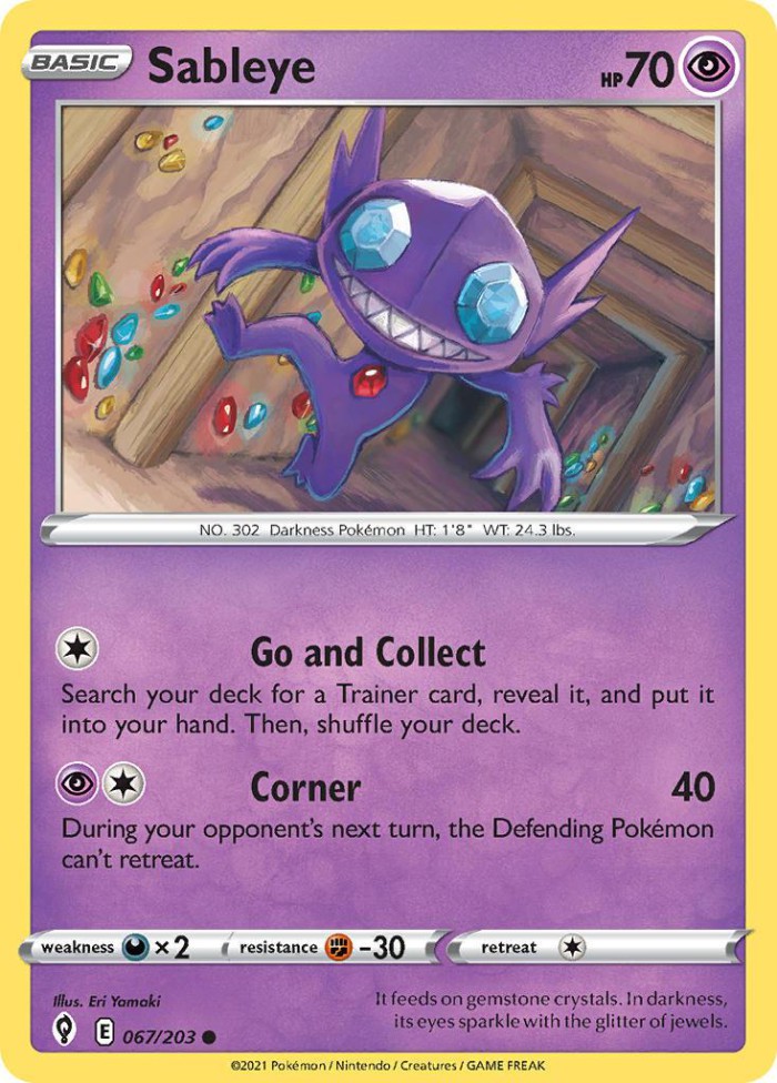 Carte Pokémon: Sableye [Ténéfix]