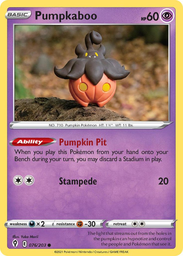 Carte Pokémon: Pumpkaboo [Pitrouille]