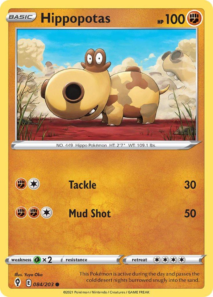 Carte Pokémon: Hippopotas [Hippopotas]