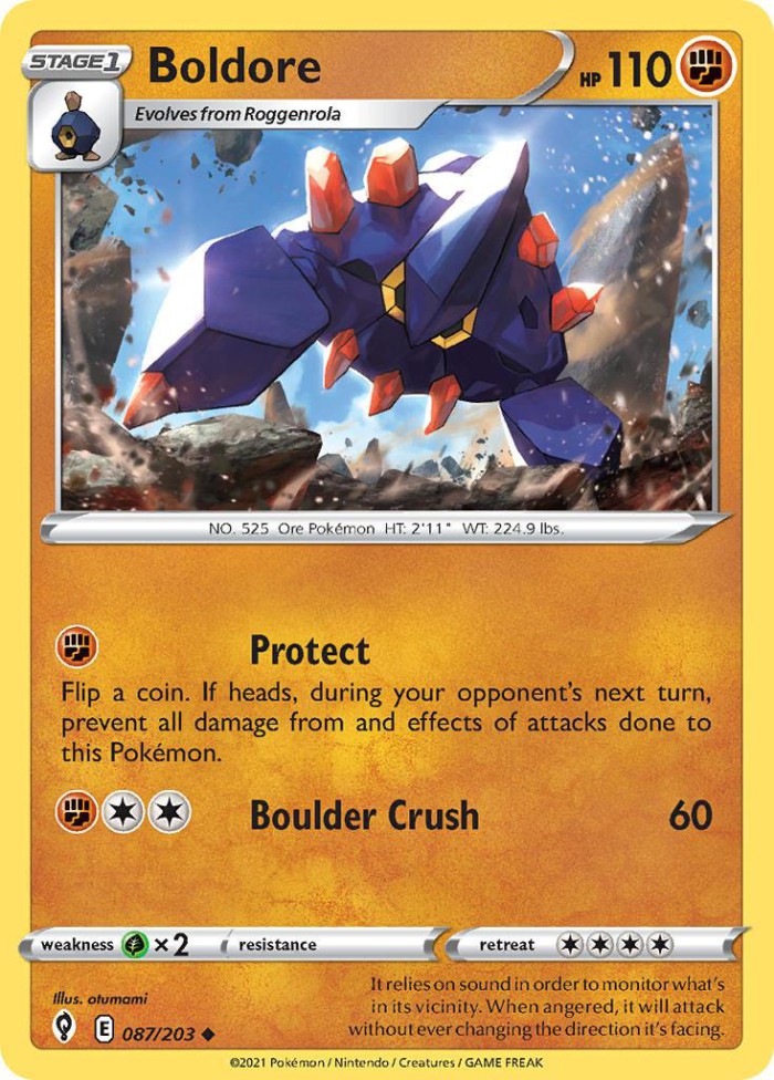 Carte Pokémon: Boldore [Géolithe]