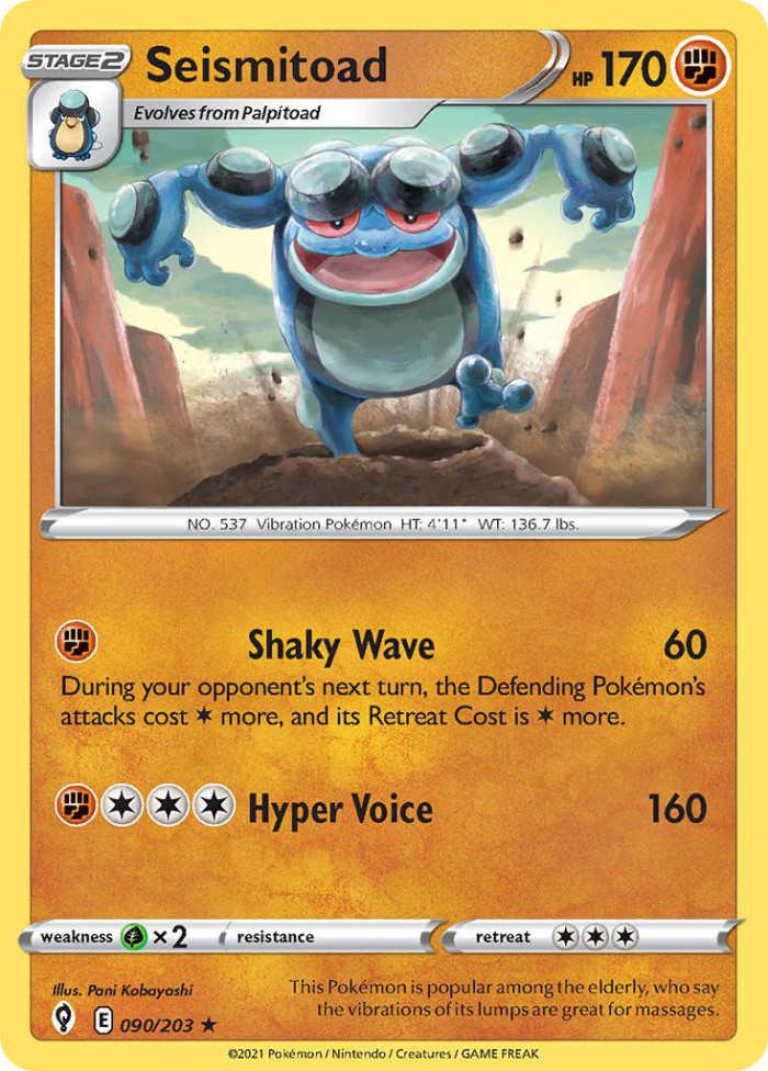 Carte Pokémon: Seismitoad [Crapustule]