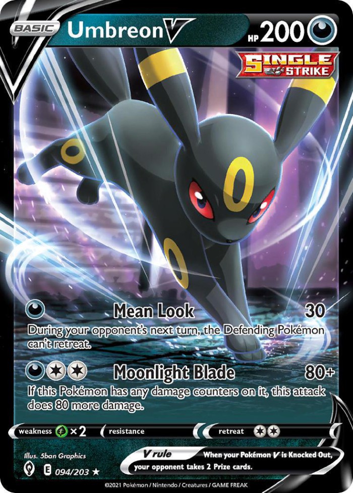 Carte Pokémon: Umbreon V [Noctali V]