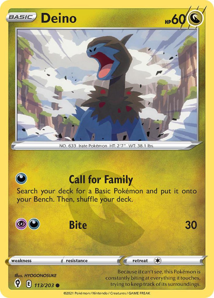 Carte Pokémon: Deino [Solochi]