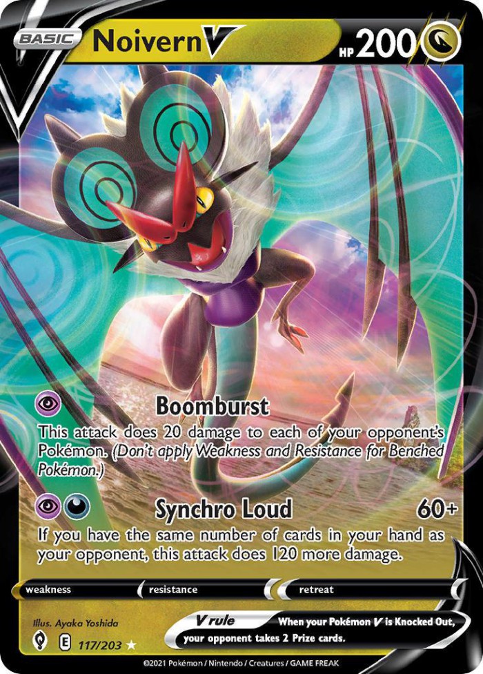 Carte Pokémon: Noivern V [Bruyverne V]