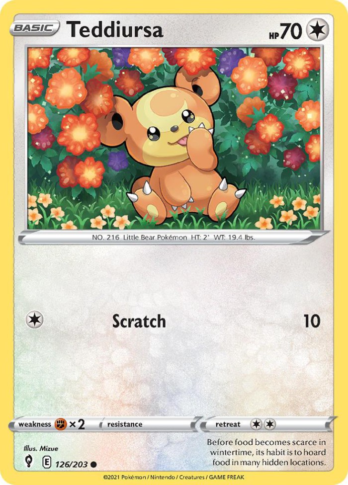 Carte Pokémon: Teddiursa [Teddiursa]