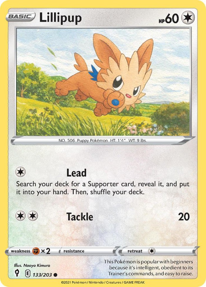 Carte Pokémon: Lillipup [Ponchiot]