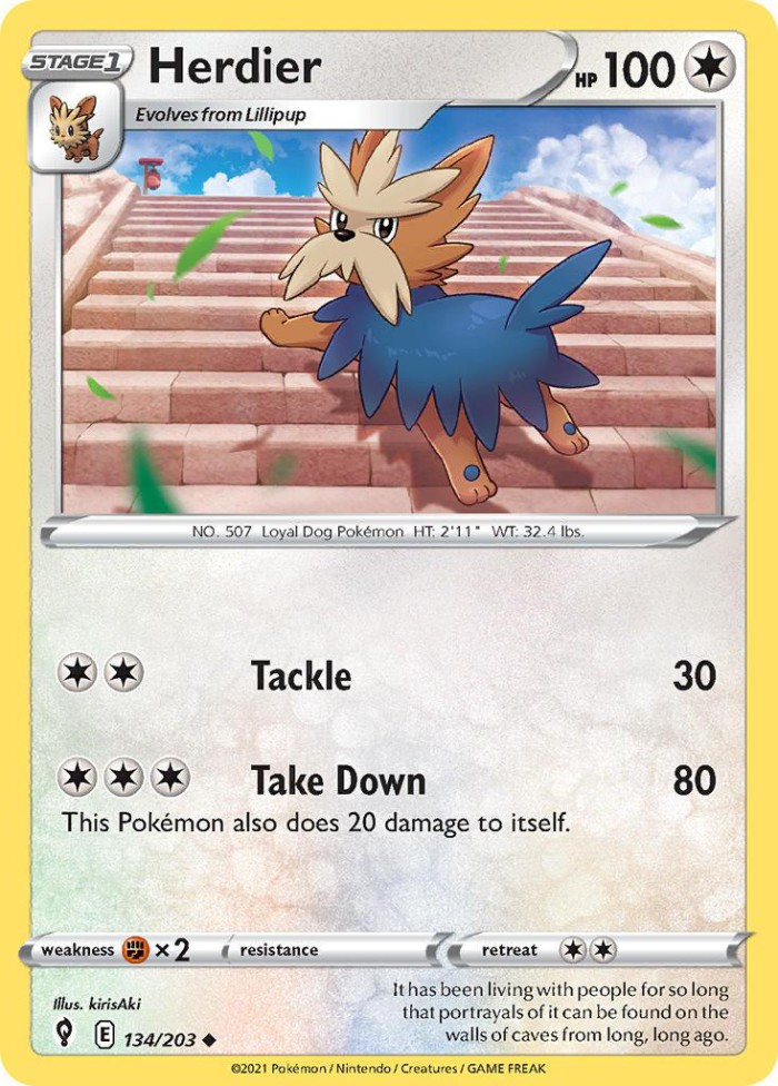 Carte Pokémon: Herdier [Ponchien]