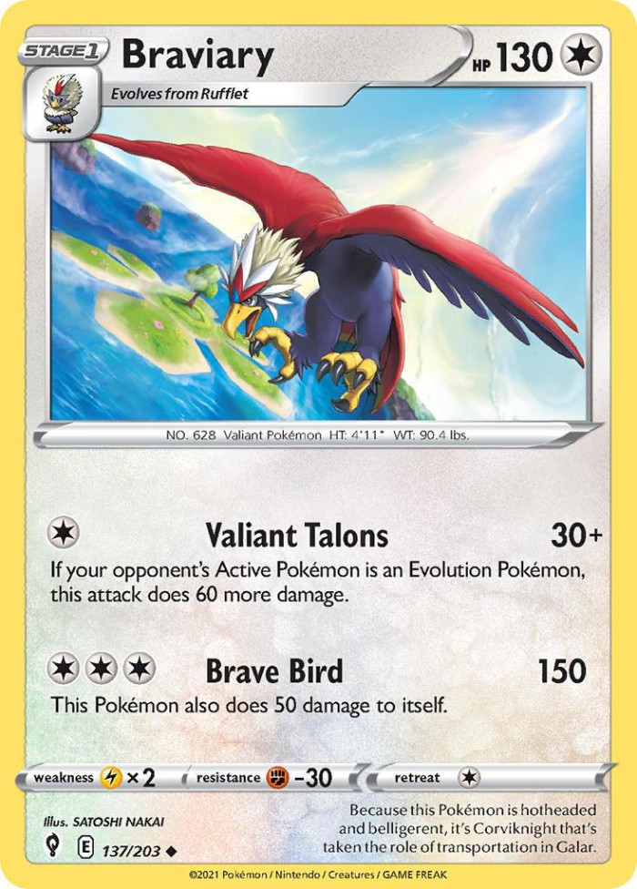 Carte Pokémon: Braviary [Gueriaigle]