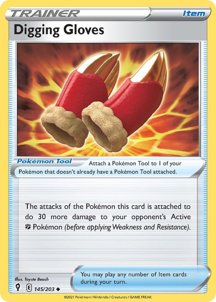 Carte Pokémon: Digging Gloves [Gants Excavateurs]