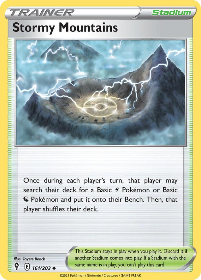 Carte Pokémon: Stormy Mountains [Montagnes Orageuses]