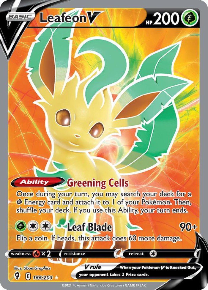 Carte Pokémon: Leafeon V [Phyllali V]