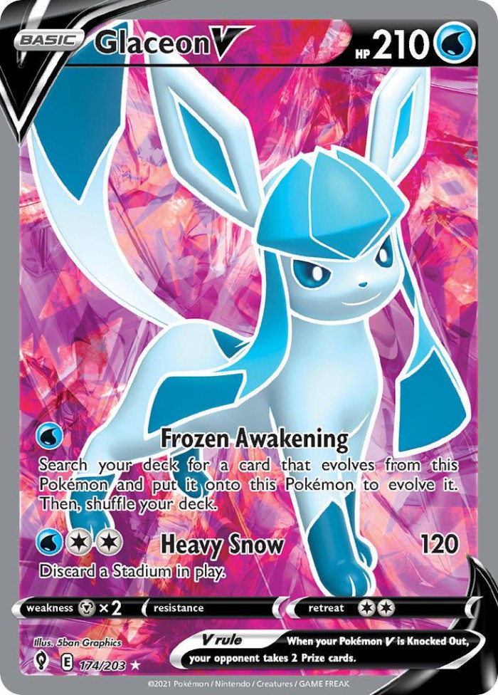 Carte Pokémon: Glaceon V [Givrali V]