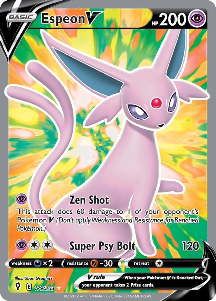 Carte Pokémon: Espeon V [Mentali V]