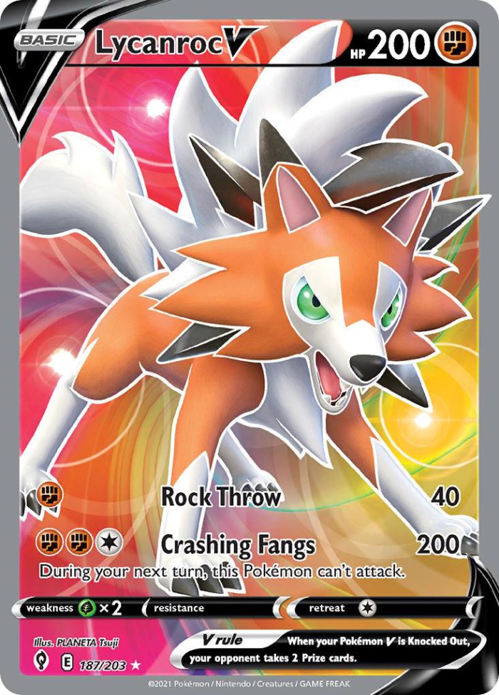 Carte Pokémon: Lycanroc V [Lougaroc V]