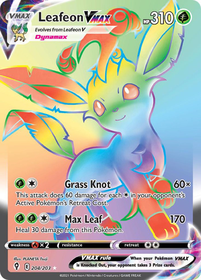 Carte Pokémon: Leafeon VMAX [Phyllali VMAX]