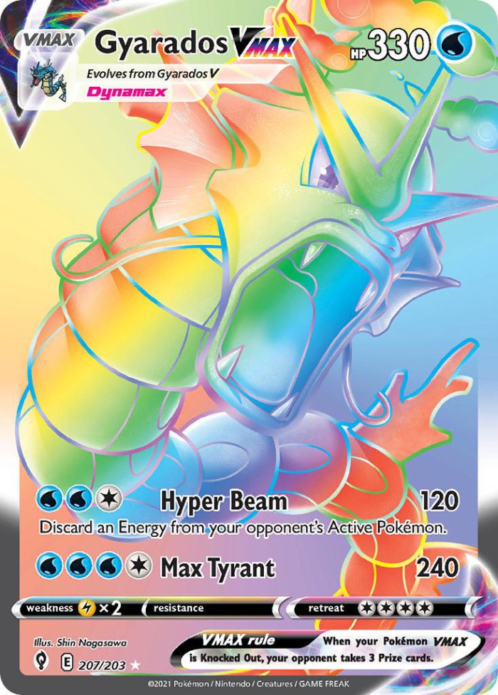 Carte Pokémon: Gyarados VMAX [Léviator VMAX]