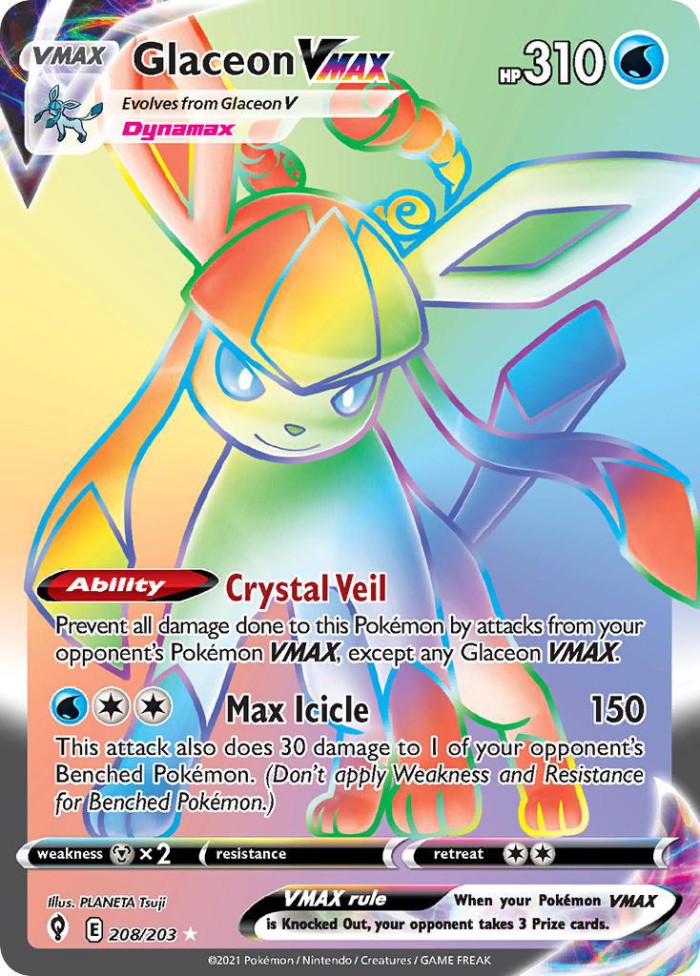 Carte Pokémon: Glaceon VMAX [Givrali VMAX]