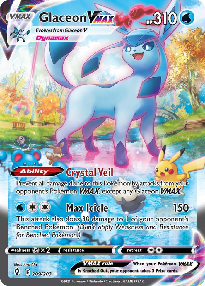 Carte Pokémon: Glaceon VMAX [Givrali VMAX]