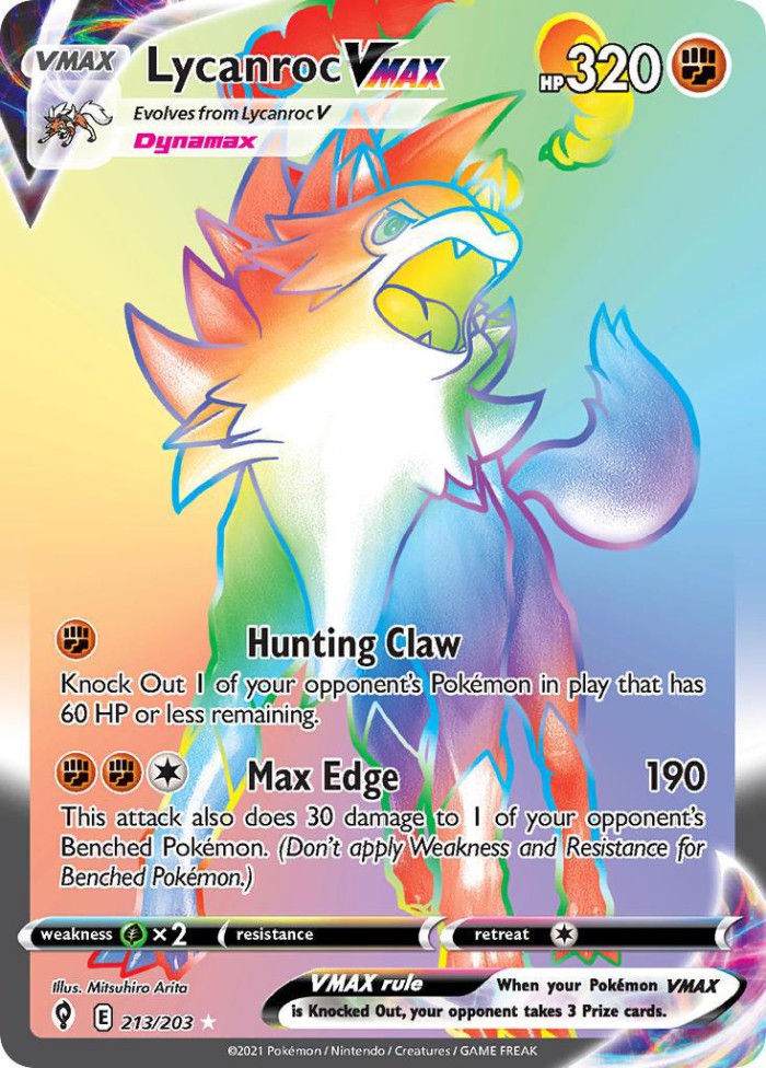 Carte Pokémon: Lycanroc VMAX [Lougaroc VMAX]