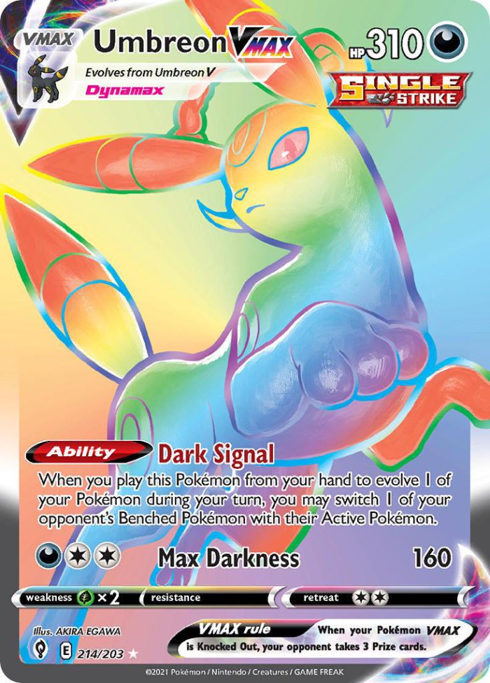 Carte Pokémon: Umbreon VMAX [Noctali VMAX]