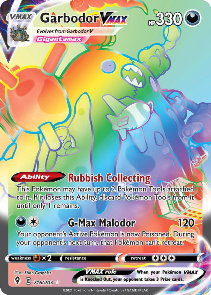 Carte Pokémon: Garbodor VMAX [Miasmax VMAX]