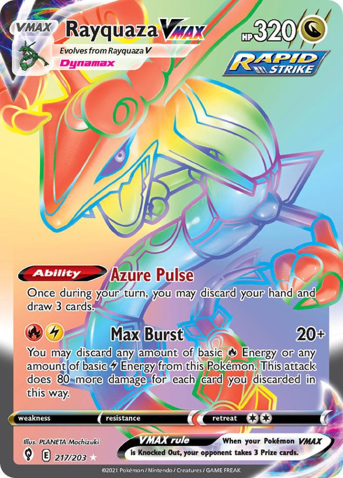 Carte Pokémon: Rayquaza VMAX [Rayquaza VMAX]