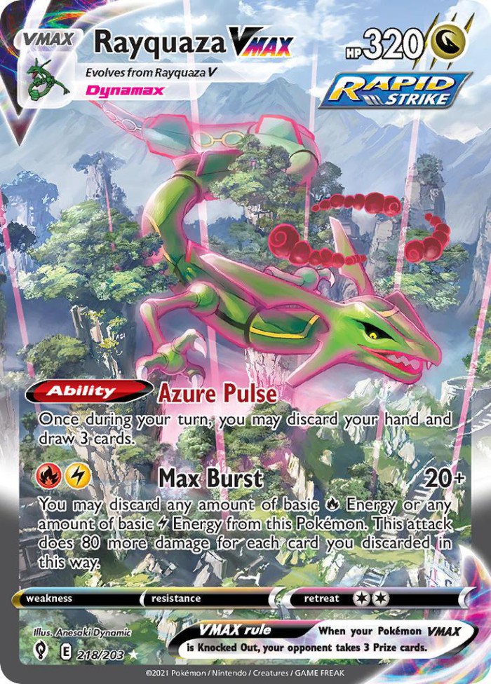 Carte Pokémon: Rayquaza VMAX [Rayquaza VMAX]