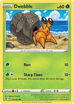 Carte Pokémon: Dwebble