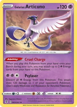 Carte Pokémon: Galarian Articuno