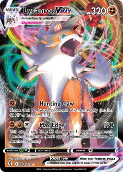 Carte Pokémon: Lycanroc VMAX